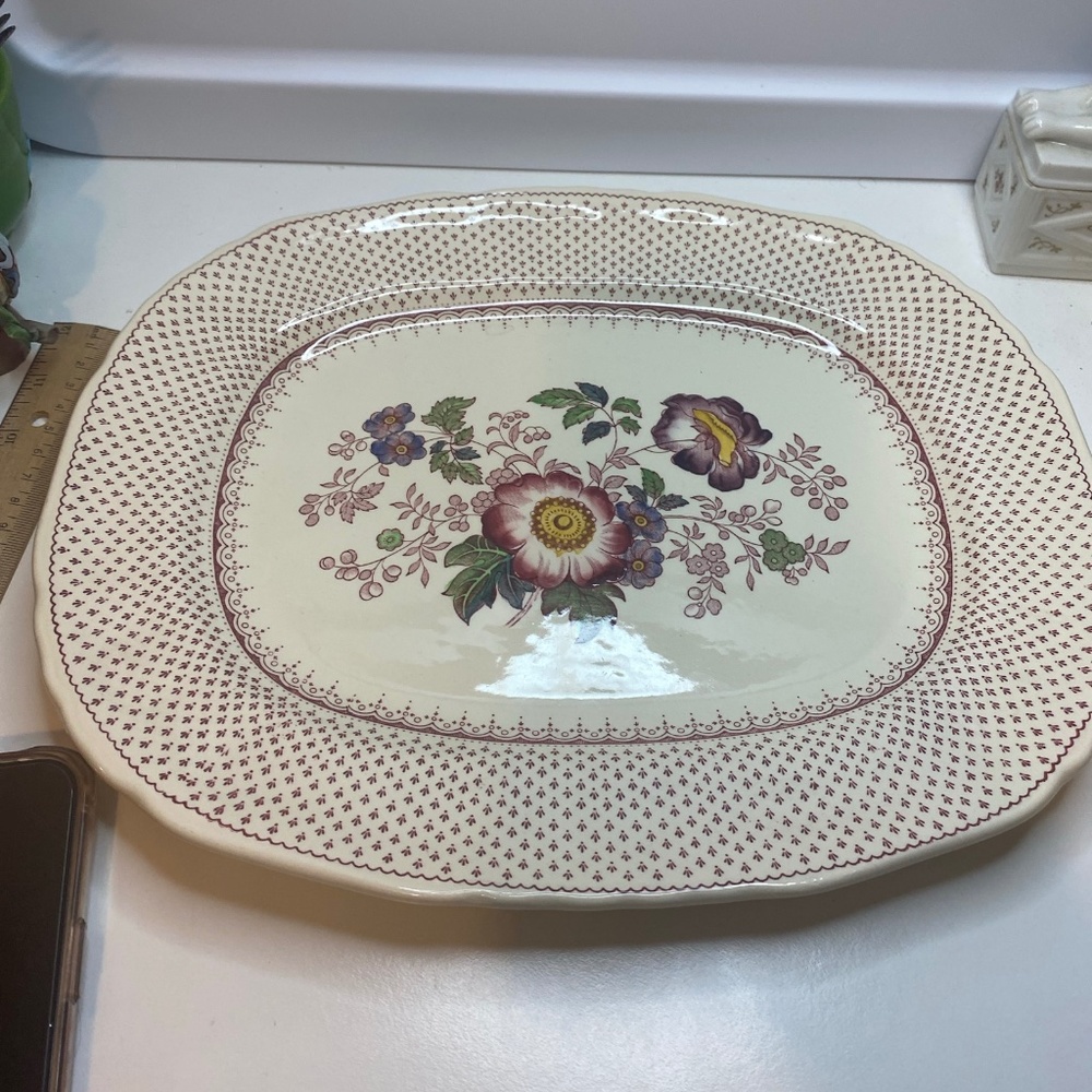 Franciscan Paynsley Pink 13" Oval Platter GREAT CONDITION